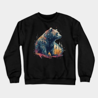 Abstract bear Crewneck Sweatshirt